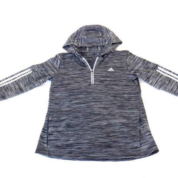 Adidas prism gray 3-D hoodie sweatshirt - Picture 1 of 3